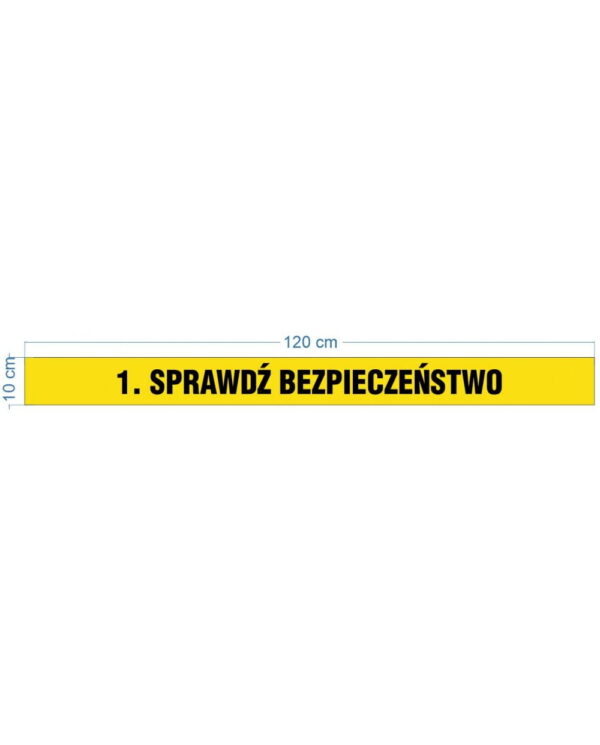 NAKLEJKI NA SCHODY "PIERWSZA POMOC" - ŻÓŁTE - obrazek 2