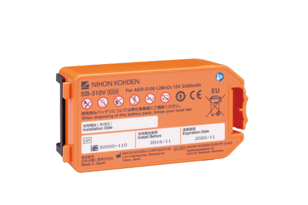 Bateria do defibrylatora AED Nihon Kohden Cardiolife AED-3100