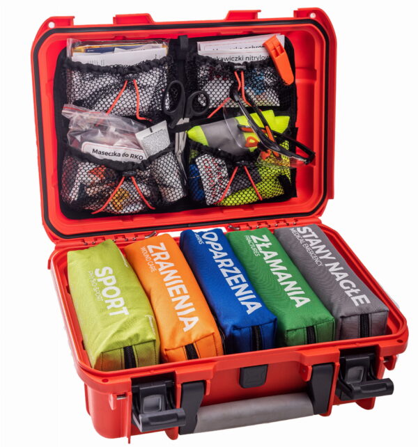 TRAUMA KIT Apteczka Sportowa (UROZAS) Walizka CARRY CASE 6 Fluo