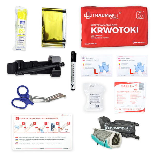TRAUMA KIT Apteczka Modułowa ROSZAK - Walizka 6 (pomarańczowy) - obrazek 4