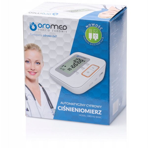 Ciśnieniomierz elektroniczny ORO-MED N2 BASIC zasilacz - obrazek 3