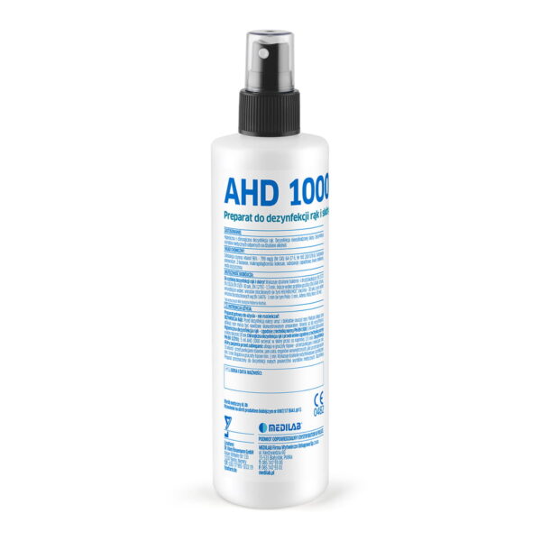 AHD 1000 - 250 ml preparat do dezynfekcji rąk i skóry. Zabija virusy i bakterie