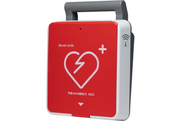 Defibrylator AED Reanibex 100, wersja półautomatyczna