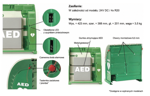AIVIA 200/DefiSign 200 Szafka Zewnętrzna - obrazek 3