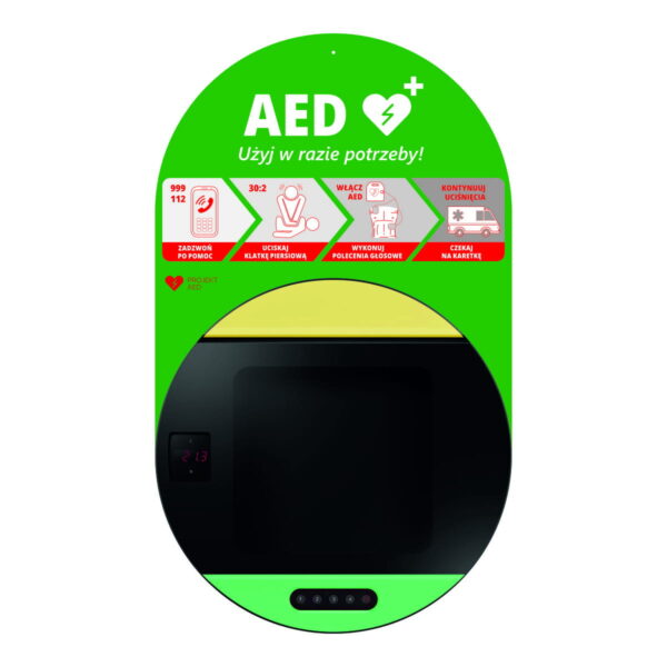 Szafka zewnętrzna na defibrylator  AED DefibSafe 3 - ogrzewana / wentylowana - obrazek 5