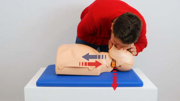 PRACTI MAN AD Fantom BLS/AED, dorosły/dziecko z torbą/matą treningową - obrazek 3
