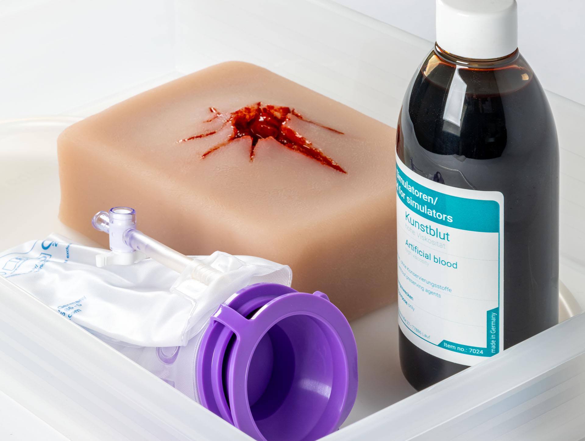 Trenażer do nauki wypełniania ran głębokich z funkcją krwawienia - obrazek 2