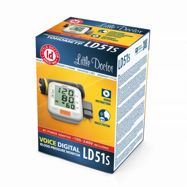 LD51S Ciśnieniomierz elektroniczny z funkcją mowy AUT- ZASILACZ - obrazek 3