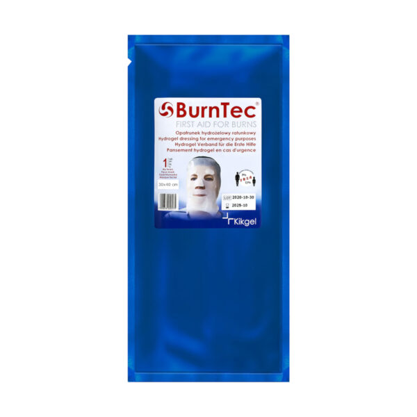 Opatrunek hydrożelowy BurnTec na twarz 25x25 cm