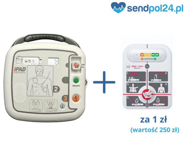 Defibrylator AED – iPAD SP1 +Czujnik uciśnięć LifePAD CPR